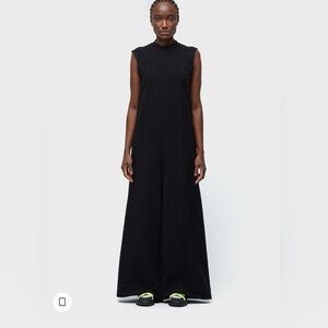 Sleeveless Black Wide-Leg Jumpsuit